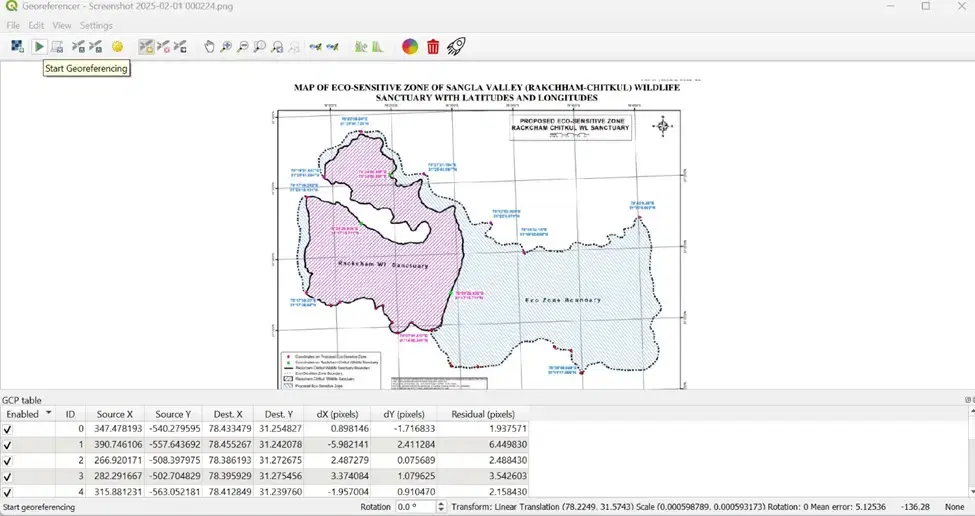 Digitization of Protected & Conservation Areas in India